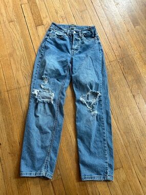 wild fable Light Blue Denim Jeans with Branded Button